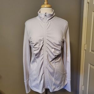 Flattering White Athletic Jacket